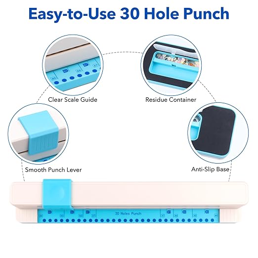 30 Hole Paper Punch, Binding Machine - Image 4
