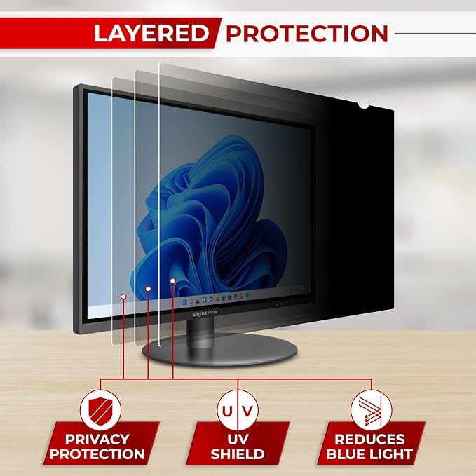 SightPro 24 Inch 16:10 Computer Privacy Screen Filter - Image 8