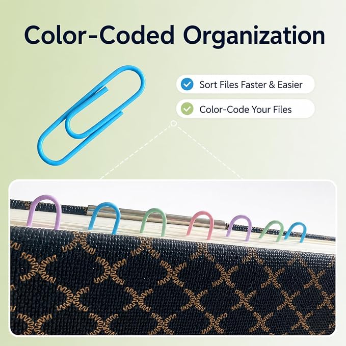 Colored Paper Clips, Strong Hold, Color-Coded Organization, Boxed - Image 2