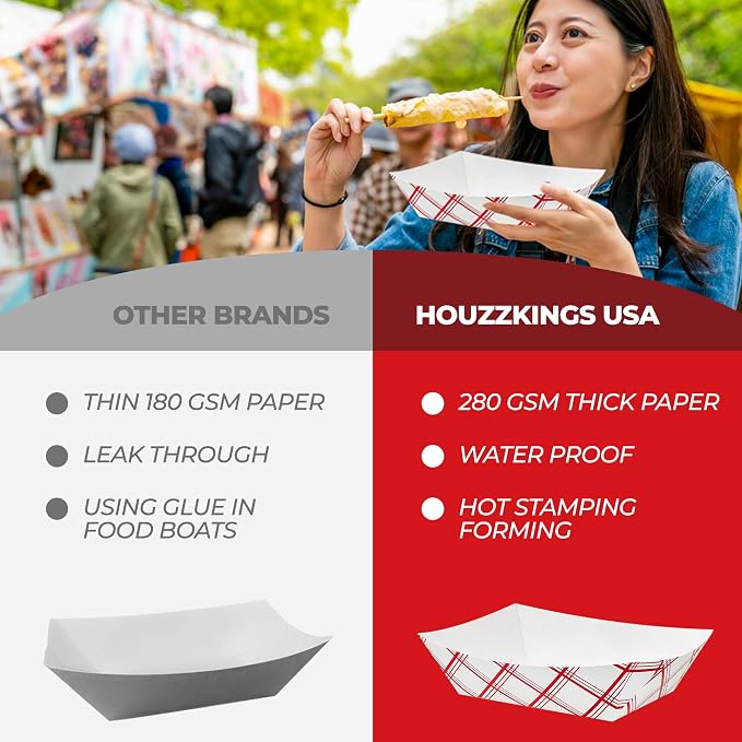Paper Food Trays Boats | 2 Lb. - Image 4
