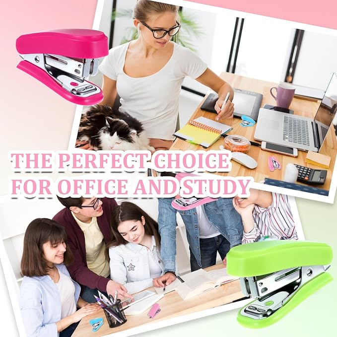 12 Pcs Mini Stapler with 12 Boxes Staple, Includes Built in Staple Remover - Image 7