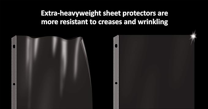 GOLD SEAL Page Protectors, 100 Pack Diamond Clear 4 Mil Heavyweight Page - Image 3