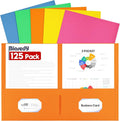 Two Pocket Folders, 125 Pack Bulk Letter Size 8.5" x 11" Folders by Unknown