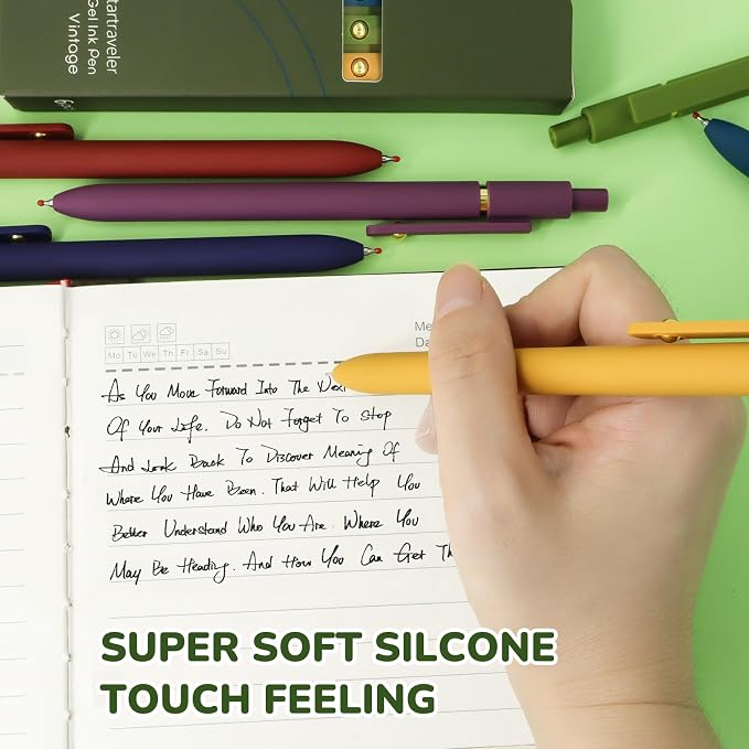 UIXJODO Gel Pens, 0.5mm Fine Point Smooth Writing Pens, High-End Series - Image 4