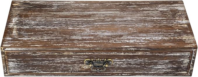 Wooden Drawers Organizer Soild Farmhouse Style RetroDesktop Drawer Storage Box - Image 4