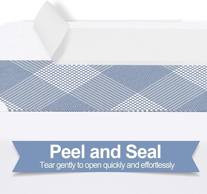 #10 Security Self-Seal Envelopes, PANDRI Windowless Business Mailing Envelopes - Image 4