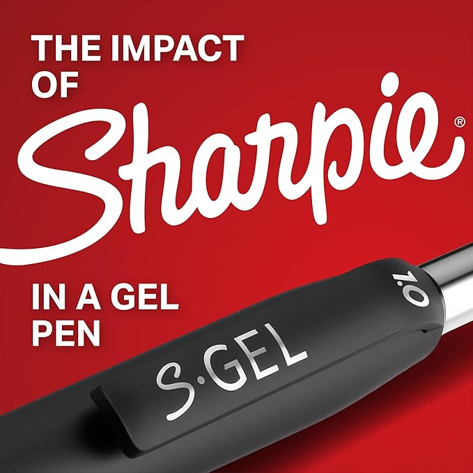 Sharpie S-Gel Gel Pens, Medium Point, Journaling, Note-Taking, Teacher Supplies - Image 3