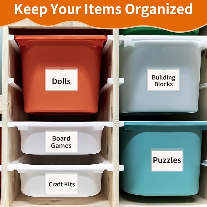 44 Pack Labels for Storage Bins, 3×5 Inches Index Card Holder Organizer - Image 6