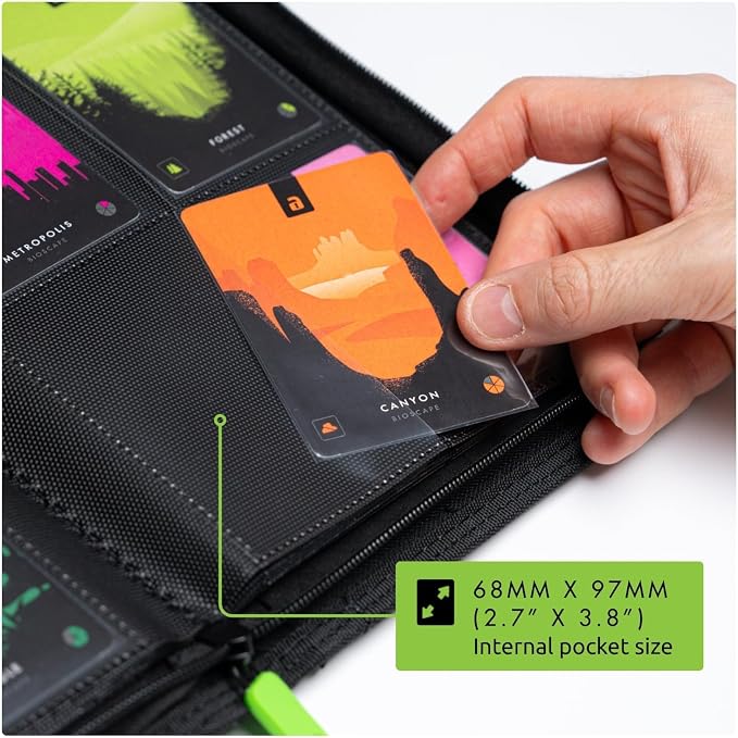 Vault X 4 Pocket Zip Binder, 160 Cards, Exo-Tec Material, 20 Side-Loading Pages - Image 6