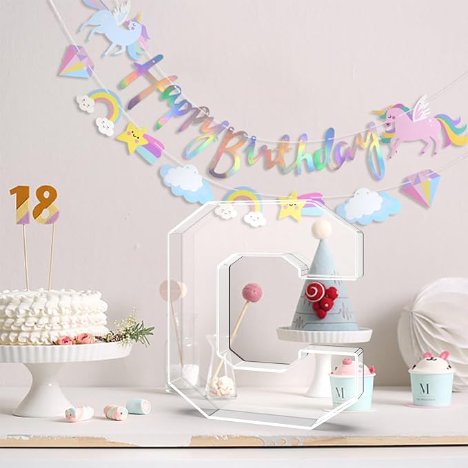 13.8" Acrylic Letter Charcuterie Tray, Charcuterie Letters Fillable Box - Image 4