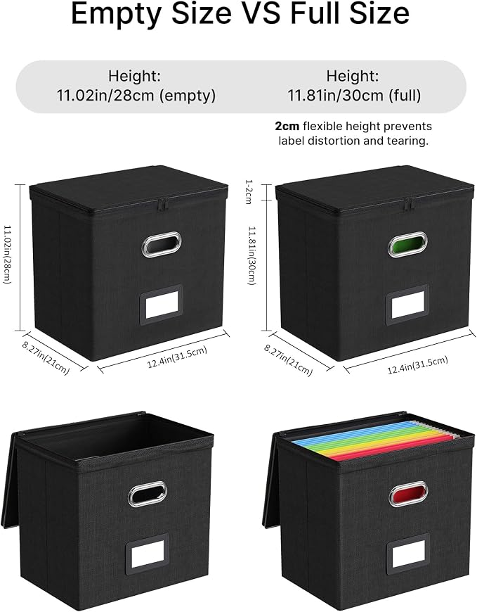 Oterri 2 Pack File Organizer Boxes - Image 3