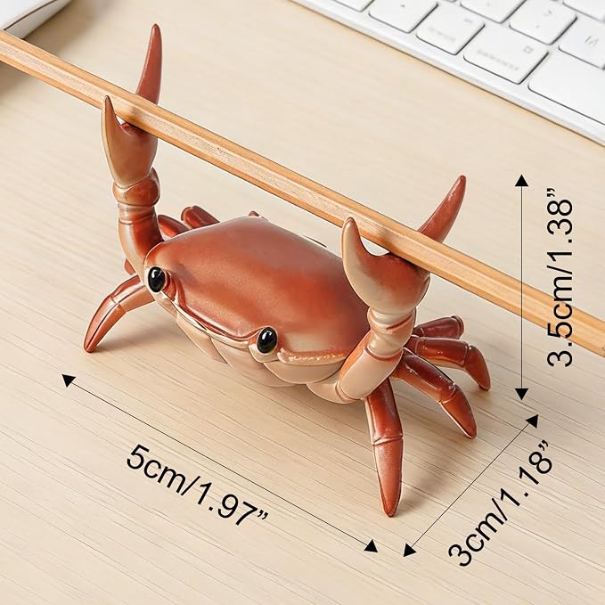 4 Pack Desk Crab Pen Holder, Creative Weightlifting Crab Pencil Stand Holder - Image 3