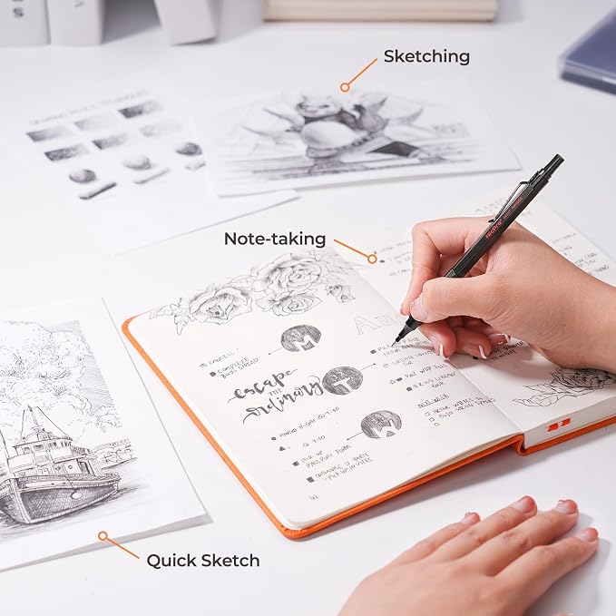 Nicpro 0.5 & 0.7 & 0.9 mm Metal Mechanical Pencil Set - Image 6