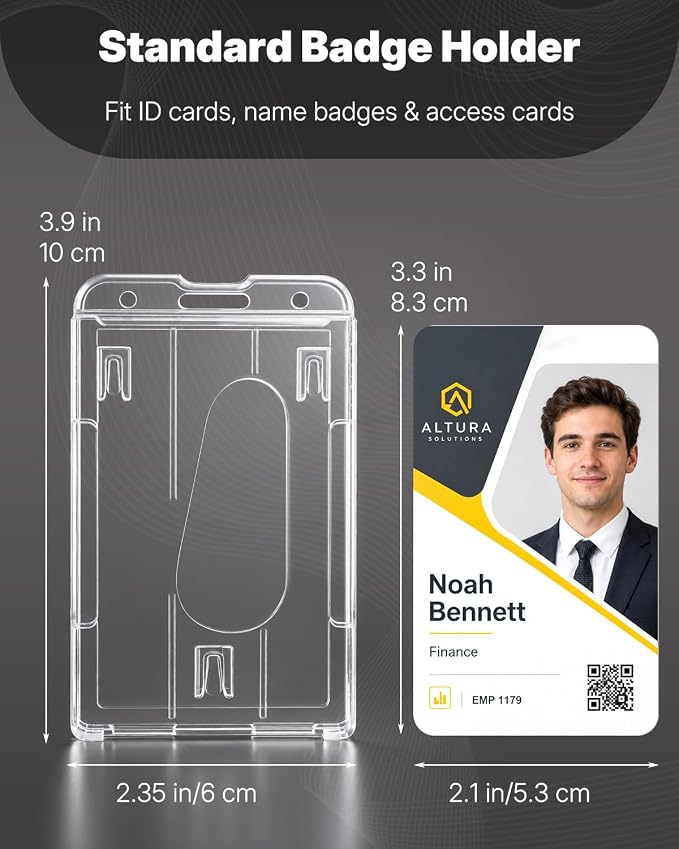 Pawfly 2 Pack Vertical 2-Card Badge Holders - Image 2