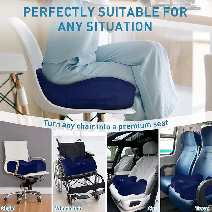 BlissTrends Seat Cushion, Thick Memory Foam Cushions - Image 4