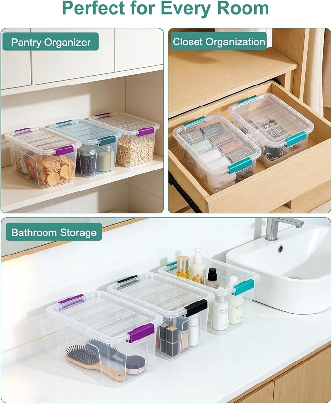 EOENVIVS Clear Storage Bins - Image 5
