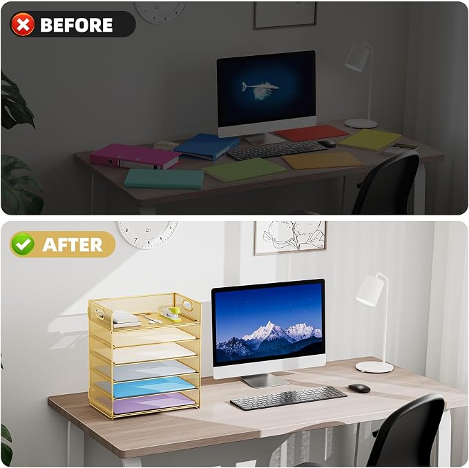 Marbrasse 2 Pack Desk Organizer - Image 5