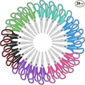 24 Packs 5.5" Kids Small Scissors Set, Blunt Tip Craft Paper Scissors Bulk by Xnluothsk