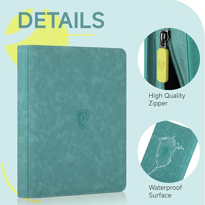 Card Binder with 1024 Cards, 16 Pocket Trading Card Binder Includes 32 Page - Image 2