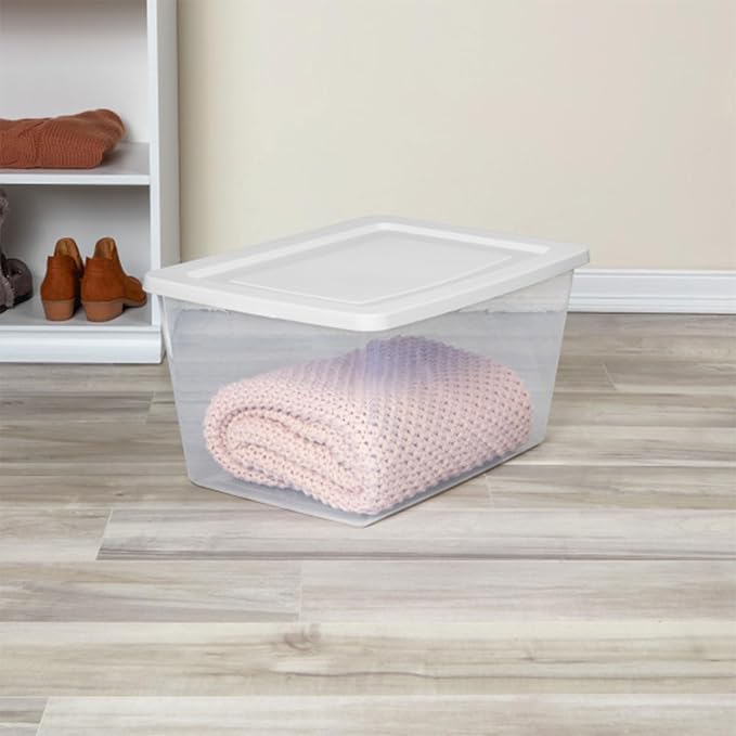 Sterilite 32 Pack Storage Box, 58 Quart Stackable Tote - Image 6