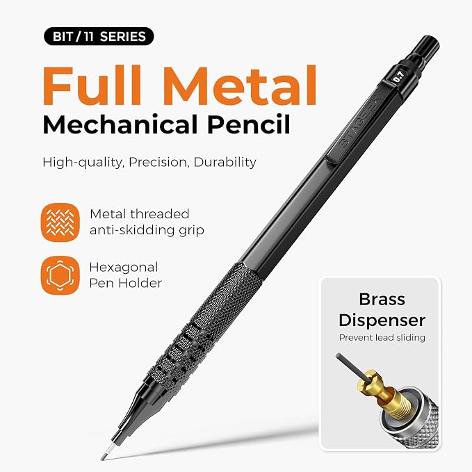 STAGEEK 25PCS Art Mechanical Pencil Set, Eraser - Image 2