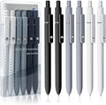UIXJODO 6 Pcs Gel Pens 0.5mm Quick Dry Black Ink Pens Fine Point Smooth Writing by UIXJODO