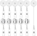 15 Pieces Retractable Badge Reels by BESARME