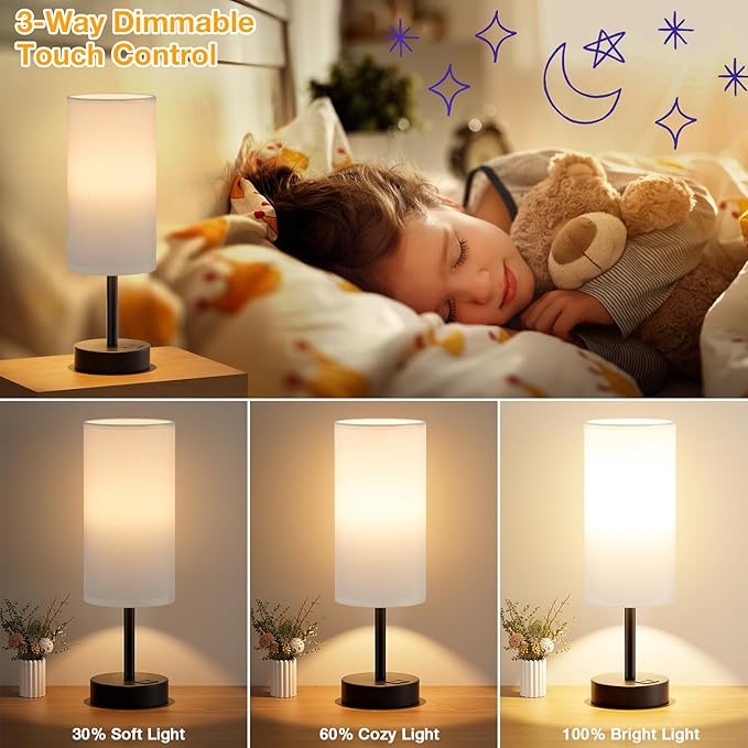 Dicoool White Touch Table Lamp - Image 3