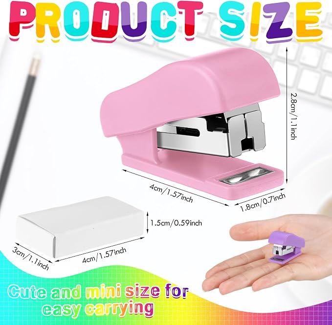 Fainne 45 Pcs Mini Stapler Bulk - Image 2