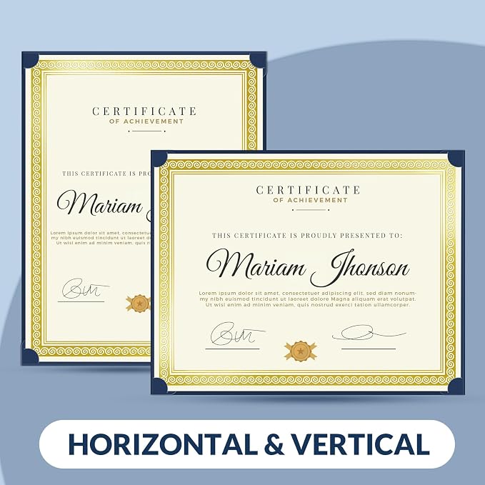 SUNEE Single Sided Certificate Holders, 50 Packs Blue Diploma Holders, - Image 4