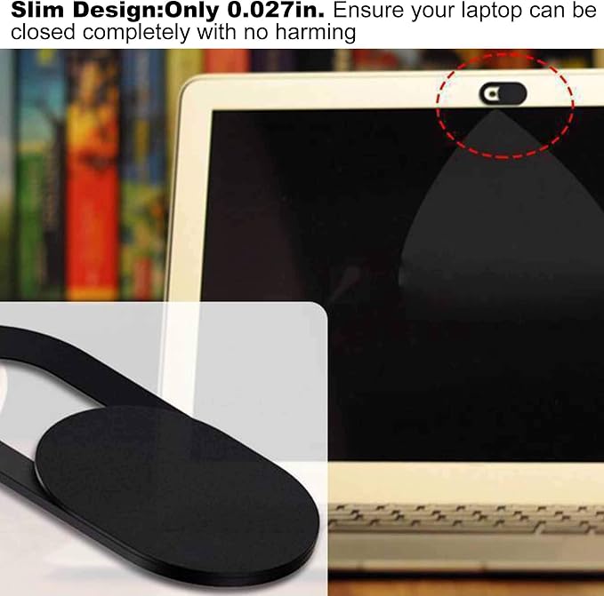 Slide Webcam Cover Ultra Slim Web Camera Cover fits Laptop, Macboook Pro - Image 4
