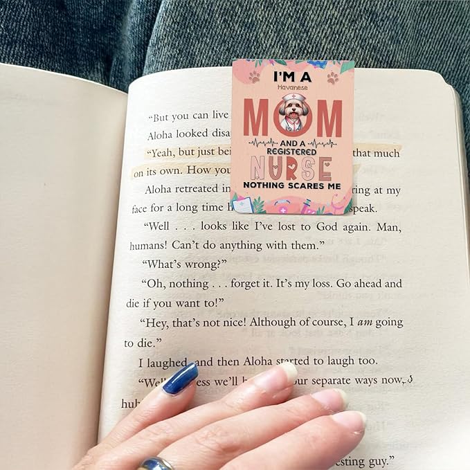 I'm a Havanese Mom and a Registered Nurse Nothing Scares Me Magnet Bookmark - Image 3
