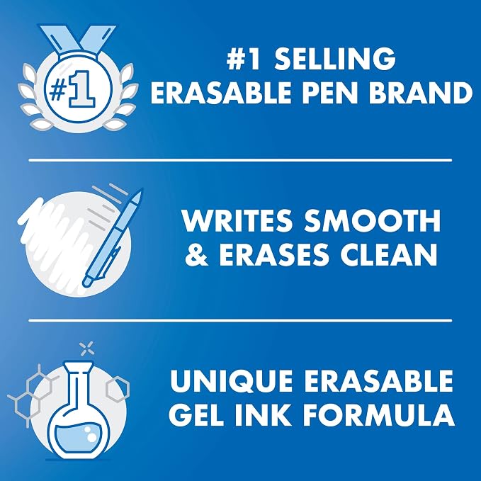 Pilot FriXion Synergy Clicker Erasable, Refillable, Retractable Gel Ink Pens - Image 7