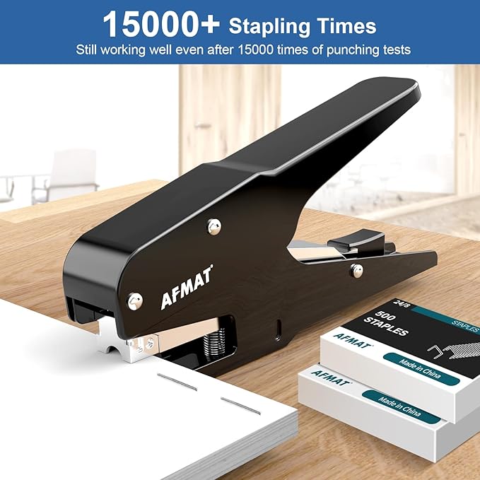AFMAT Effortless Plier Stapler, Metal 35 Sheet Stapling Plier, 15000+ Stapling - Image 4