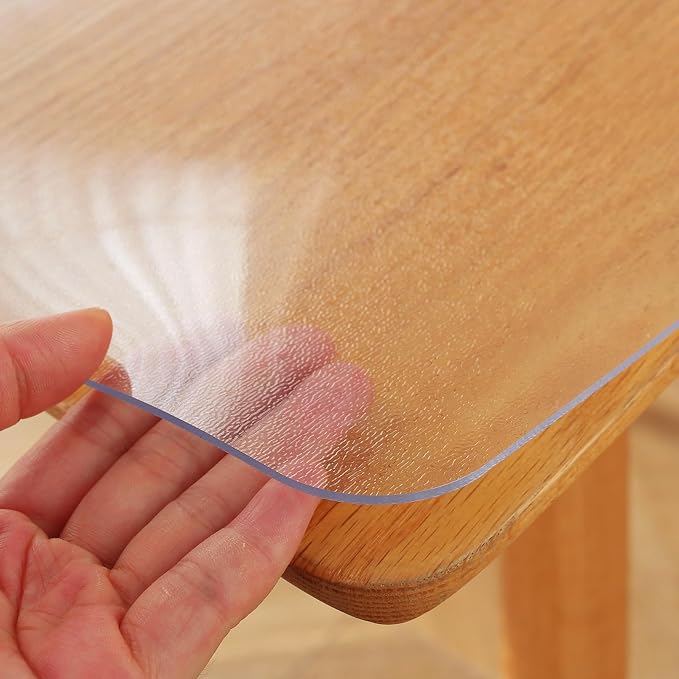 OstepDecor Frosted Clear Table Cover Protector 18 x 60 Inch, 1.5mm Thick - Image 8