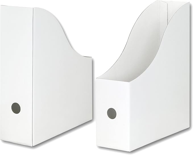 Simple Houseware 6-Pack Magazine File Holder Box, Foldable Cardboard Organizer - Image 3