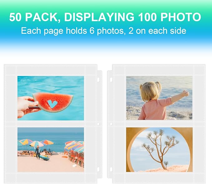Aegero 50 Pack 4 x 6 Photo Sleeves - Image 3