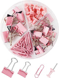 Paper Binder and Clips Set, Metal Assorted Sized Binders by CREECHWA