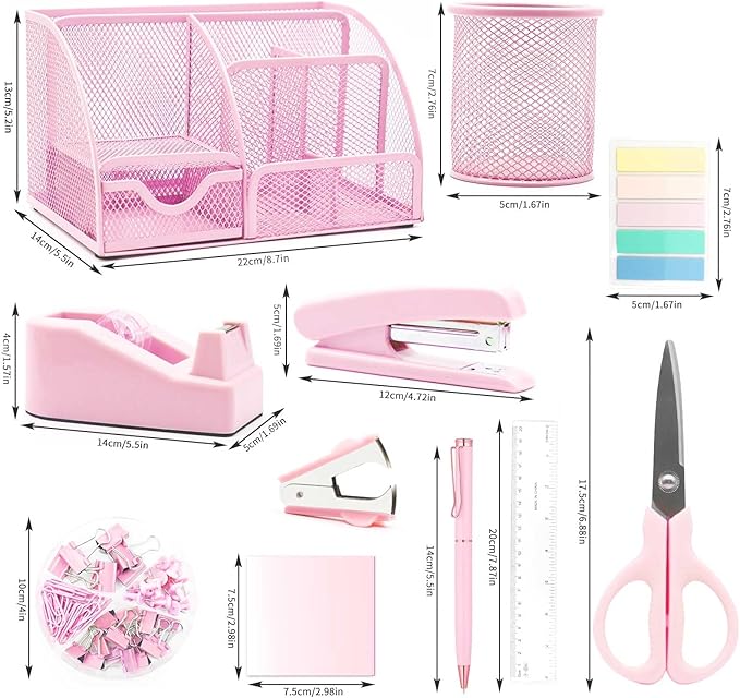 Pink Desk Organizers and Accessories, - Image 4