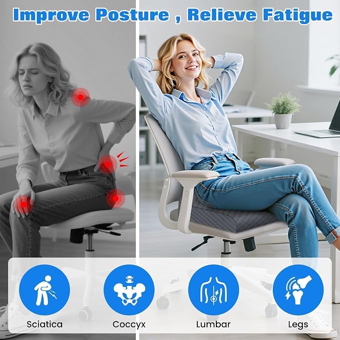 Seat Cushion for Office Chair, Memory Foam Chair Cushions, Car Seat Cushion for - Image 6