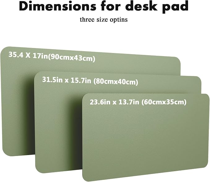 YSAGi Double-Sided Desk Pad, 31.5"x15.7"Leather Desk Mat, Eco Cork Desk Pad - Image 7