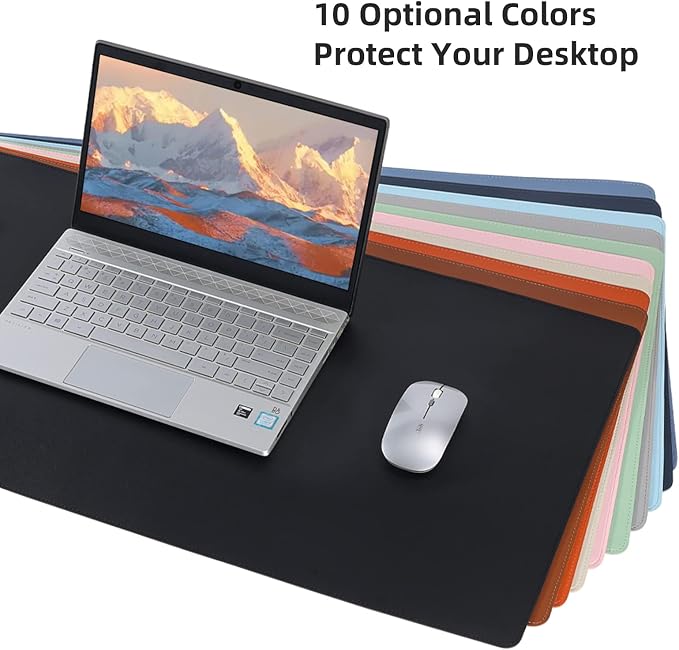 Wolaile Faux Leather Desk Pad Blotter, Water and Slip Resistant Writing Desk - Image 7