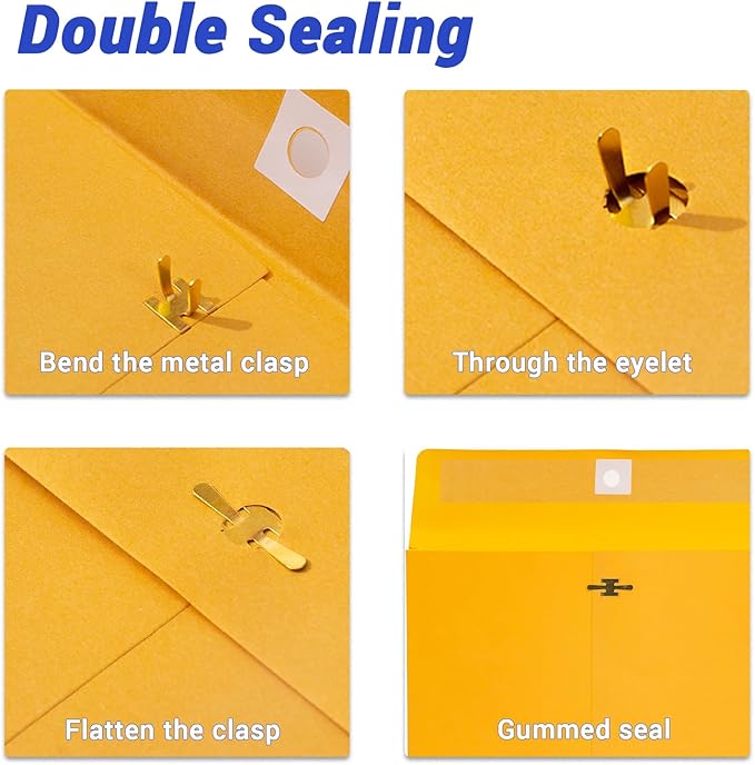 6x9 Expanding Clasp Manilla Envelopes - Image 5