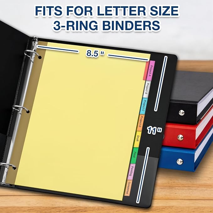 H4D 200 Pack Insertable Binder Dividers - Image 4