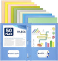Two Pocket Folders, RAZCC 50 Pack Two Pocket Folders by RAZCC