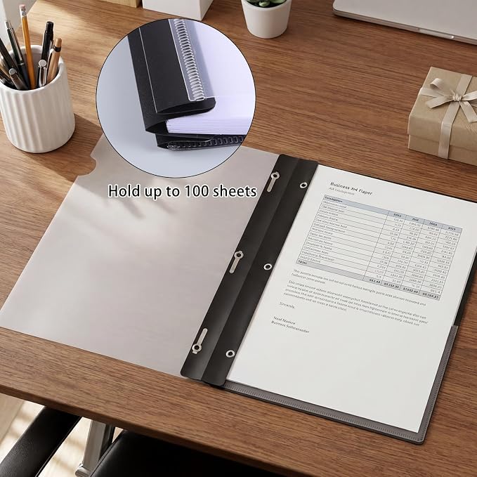 5 Pack Report Covers with 3-Prong Fasteners, Presentation Folders Letter - Image 5