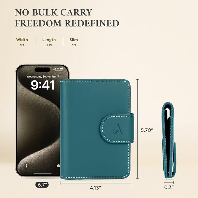 ALLIVE Rfid Passport Holder for Travel Women & Men, Passport Cover Wallet - Image 5