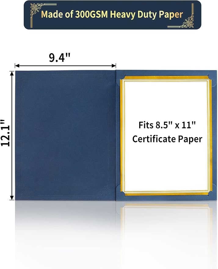 GNL 50 Packs Blue Certificate Holders - Image 3