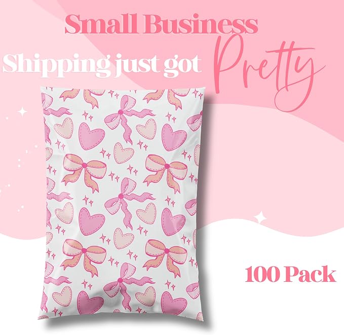 Pretty Package Store 6x9 Designer Poly Mailer 100 Pack Heavy Duty Waterproof - Image 2