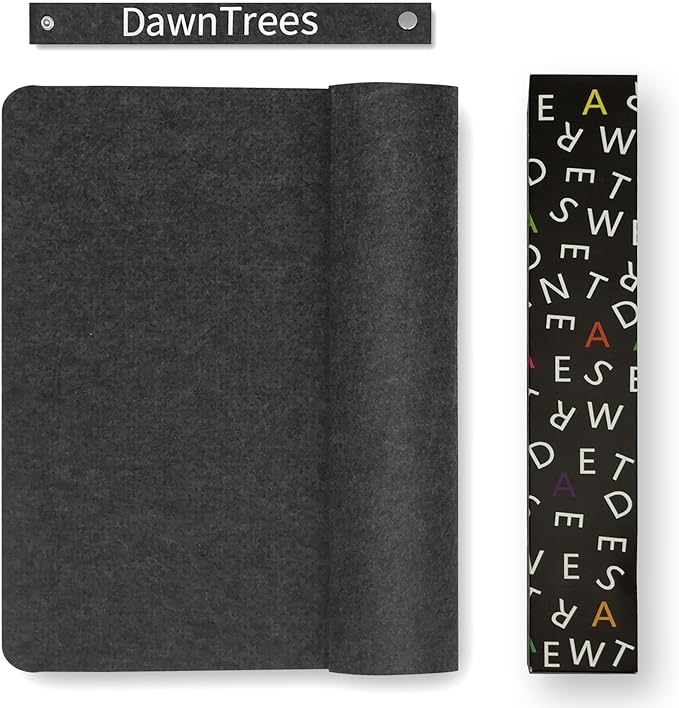 Large Felt Desk Mat, 47.2"x 23.6", Non-Slip Desk Pad - Image 7